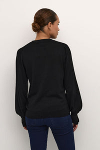 Kaffe Lizza Fine Knit Jumper - Black