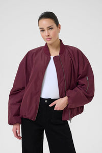 Kaffe Lorena Bomber Jacket - Wine