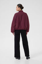 Load image into Gallery viewer, Kaffe Lorena Bomber Jacket - Wine