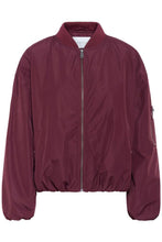 Load image into Gallery viewer, Kaffe Lorena Bomber Jacket - Wine