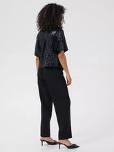 Load image into Gallery viewer, Kaffe Miranda Sequin Top - Black