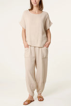 Load image into Gallery viewer, Cotton Slouchy Barrel Trousers - Stone