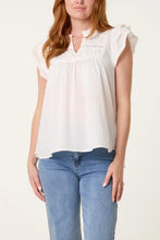 Load image into Gallery viewer, Wildflower Cotton Top - Ivory