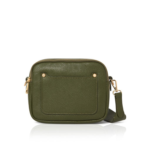 Wide Strap Camera Bag - Olive Green