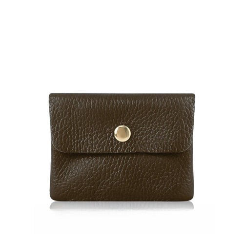 Mini Leather Purse - Dark Chocolate