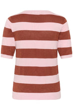 Load image into Gallery viewer, Kaffe Regina Stripe V-neck Knit -