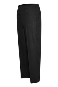Kaffe Sakura Cropped Trousers - Black