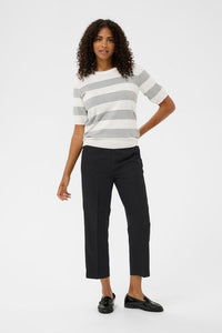 Kaffe Sakura Cropped Trousers - Black