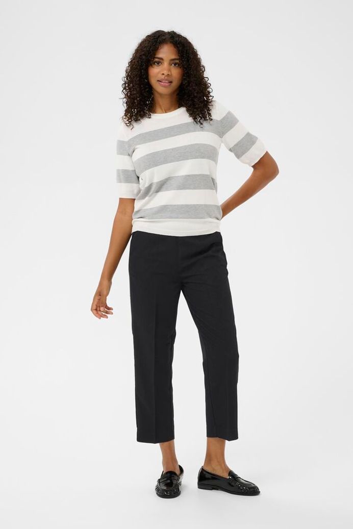 Kaffe Sakura Cropped Trousers - Black