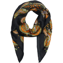 Load image into Gallery viewer, Marta du Chateau Silk Mix Scarf - Black