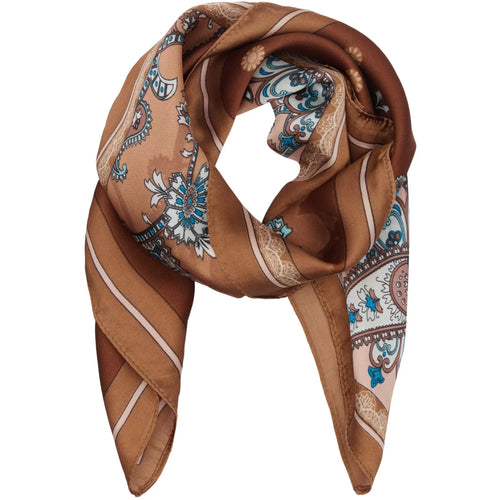 Marta du Chateau Silk Mix Scarf - Copper