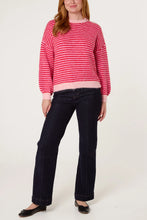 Load image into Gallery viewer, Striped Knit - Red/Pink
