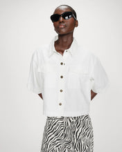 Load image into Gallery viewer, Grace &amp; Mila Vita Denim Shirt / Jacket - White