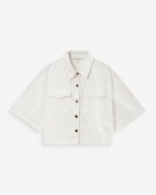 Load image into Gallery viewer, Grace &amp; Mila Vita Denim Shirt / Jacket - White