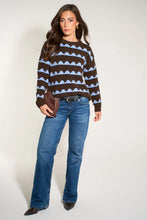 Load image into Gallery viewer, Wave Jumper - Choc/Blue