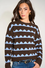 Load image into Gallery viewer, Wave Jumper - Choc/Blue