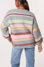 Load image into Gallery viewer, Gracie Striped Cardigan - Grey