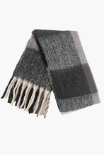 Load image into Gallery viewer, Square Colour Block Scarf - Black