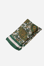 Load image into Gallery viewer, Paisley Print Faux Silk Scarf - Green