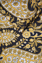 Load image into Gallery viewer, Paisley Print Faux Silk Scarf - Mustard