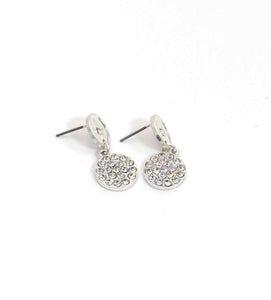 Coin Stud Earring - Silver