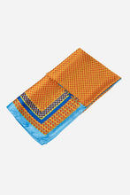 Load image into Gallery viewer, Geometric Scarf - Orange Blue