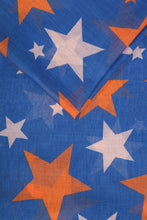 Load image into Gallery viewer, Scarf - Blue Orange Star
