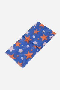 Scarf - Blue Orange Star