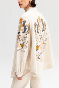 Touche Prive Kimono Jacket - Ecru