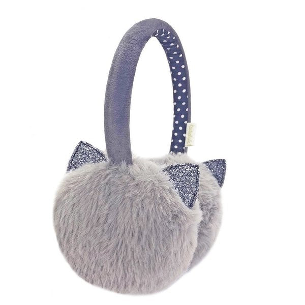 Rockahula Grey Glitter Cat Earmuffs
