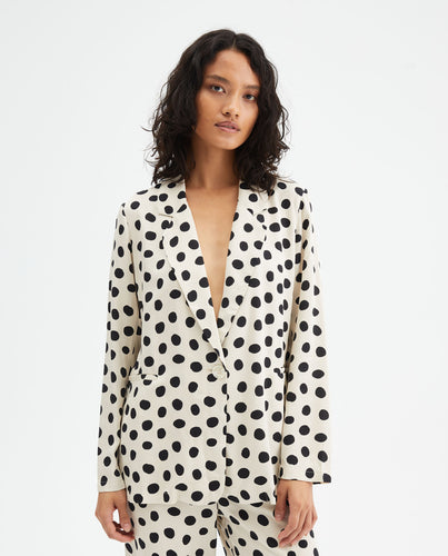 Compania Fantastica Polka Dot Blazer