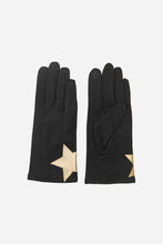 Load image into Gallery viewer, Large Star Gloves - Black/Gold