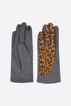 Load image into Gallery viewer, Leopard Print Gloves - Grey