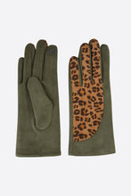 Load image into Gallery viewer, Leopard Print Gloves - Khaki