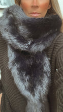 Load image into Gallery viewer, Vixen Faux Fur Scarf - Midnight