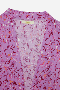 Betsy Open Shirt - Lavender Floral