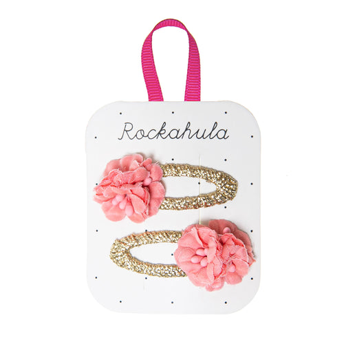 Rockahula Clips - Pink Flower