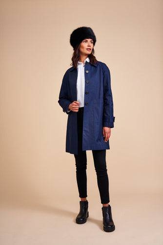 Faux Fur Pillbox Hat - Treacle