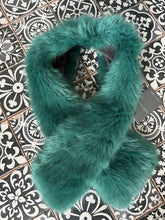 Load image into Gallery viewer, Faux Fur Tippet Scarf - Sea Green