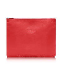 Load image into Gallery viewer, Leather Pouch Med - Red