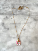Load image into Gallery viewer, Horseshoe Necklace - Pink