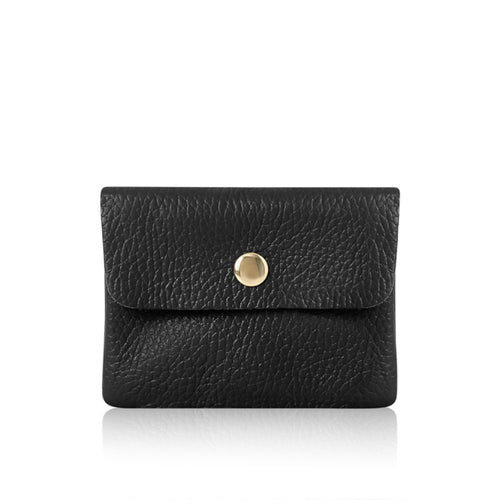 Mini Leather Purse - Black