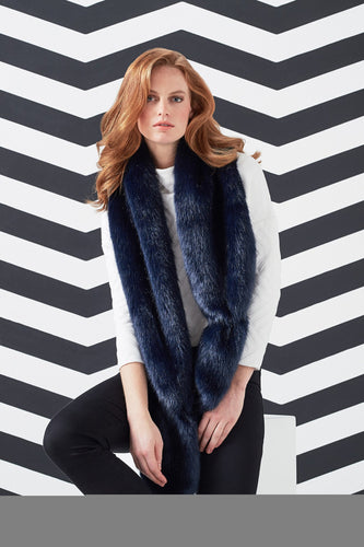 Vixen Faux Fur Scarf - Midnight