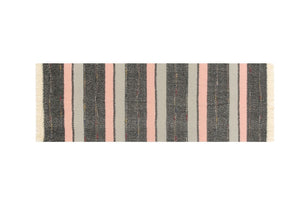 Stripe Scarf - Grey / Soft Pink