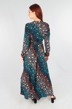 Load image into Gallery viewer, Star Print Wrap Dress - Autumn