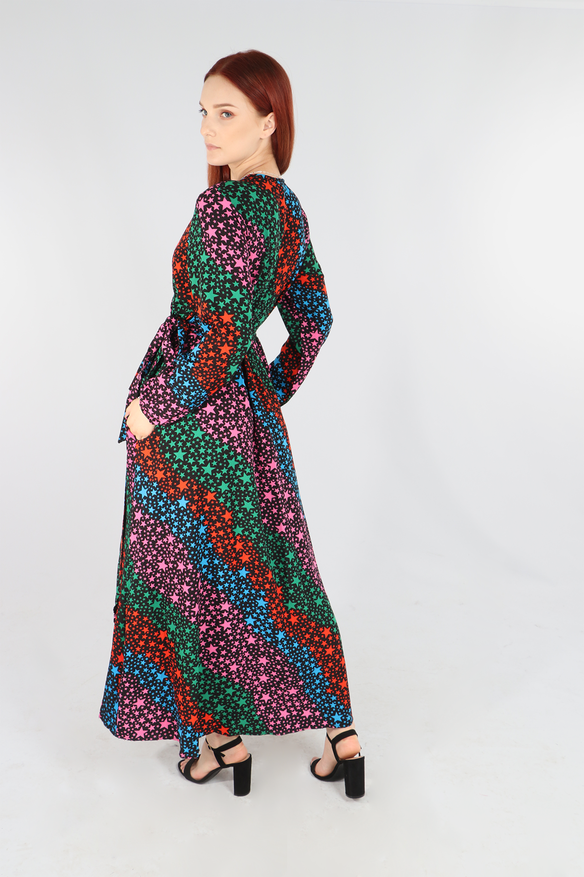 Star hotsell print dress