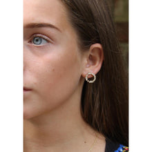 Load image into Gallery viewer, Circle Crystal Earrings
