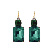Load image into Gallery viewer, Gem Drop Earring - Emerald