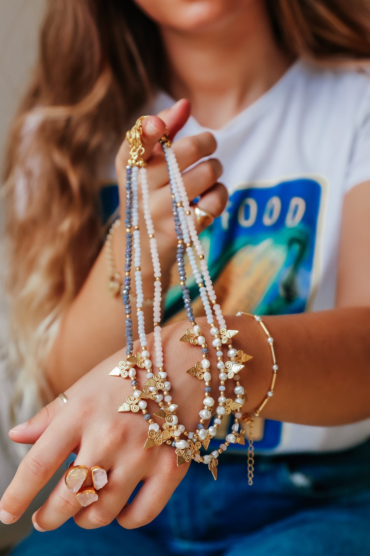 Glass bead necklaces 2025