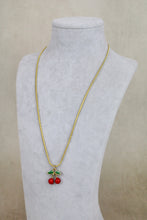 Load image into Gallery viewer, Enamel Cherry Necklace